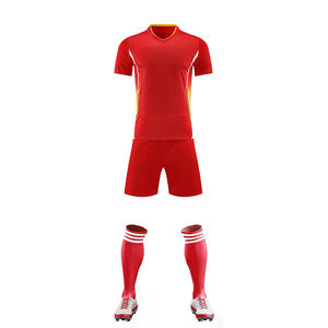 Sarı 2025 futbol forması artı boyutu kısa kollu futbol forması 100% Polyester futbol forması nefes ısı transferi setleri - Product Image 4