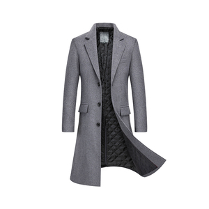 Abrigo de Gabardina de Doble Capa para Hombre, Ropa de Abrigo Larga para Invierno, OEM ODM Disponible - Product Image 1