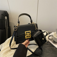 Nouvel ensemble de sacs à main 2 pièces de luxe et polyvalents 2026 – Sac à bandoulière en cuir PU pour femme