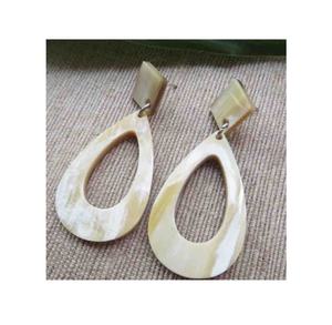 Buffalo Horn <b>Earrings</b> Horn Plated Cow Horn Drop <b>Earrings</b> for Ladies for Pair Piece and Handmade Use for Selling - Product Image 3