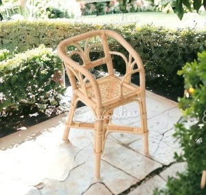 Silla de ratán de bambú ecológica de la mejor calidad, muebles de habitación para niños, silla de bambú Natural para jardín y sala de estar - Product Image 2