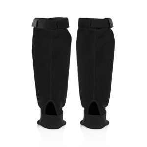 Protège-tibias et protège-pieds réglables pour le kickboxing, protection noire pour les pieds, couvre-pieds d'entraînement pour les arts martiaux. - Product Image 6