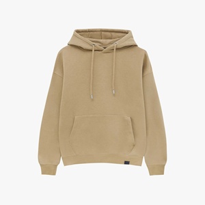 Sudadera con capucha transpirable con botón a presión lavado con ácido para hombre, Jersey de algodón de talla grande, sudadera con capucha de gran tamaño con hombros caídos en blanco para hombre - Product Image 1