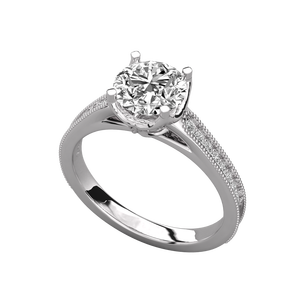 Bague solitaire en or 10 carats pour femmes, diamant cultivé en laboratoire - Product Image 4