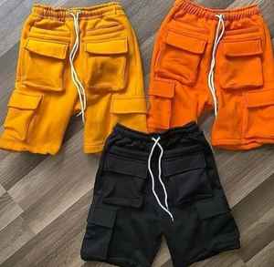 Pantalones cortos informales personalizables de alta calidad Unisex, lona impermeable transpirable, cintura media, patrón sólido, logotipo personalizado, cordón - Product Image 2