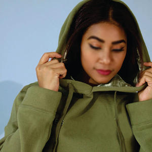 Sudadera con Capucha Extra Grande de Invierno para Mujer, de Alta Calidad, con Estampado Personalizado en la Parte Delantera, Transpirable, de Poliéster/Algodón, con Bordado Liso - Product Image 6
