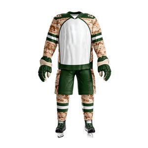 Uniforme de sport professionnel en polyester léger et confortable, maillots de hockey sur glace par sublimation, ensembles d'entraînement pour pantalons - Product Image 3