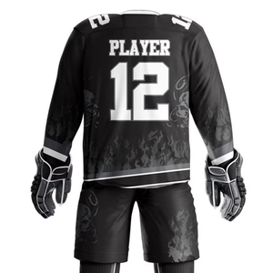 Uniforme de hockey sur glace d'équipe personnalisé de haute qualité nouveau design avec nom OEM uniforme de hockey sur glace en polyester imprimé par sublimation - Product Image 5