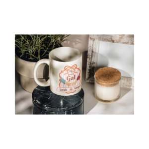 Taza de Cerámica de 330 ml con Nombre Personalizado, Diseño de Dibujos Animados en Blanco y Negro, para Mejores Amigas o Regalos, Modelo 'Mi Chica Favorita' - Product Image 5