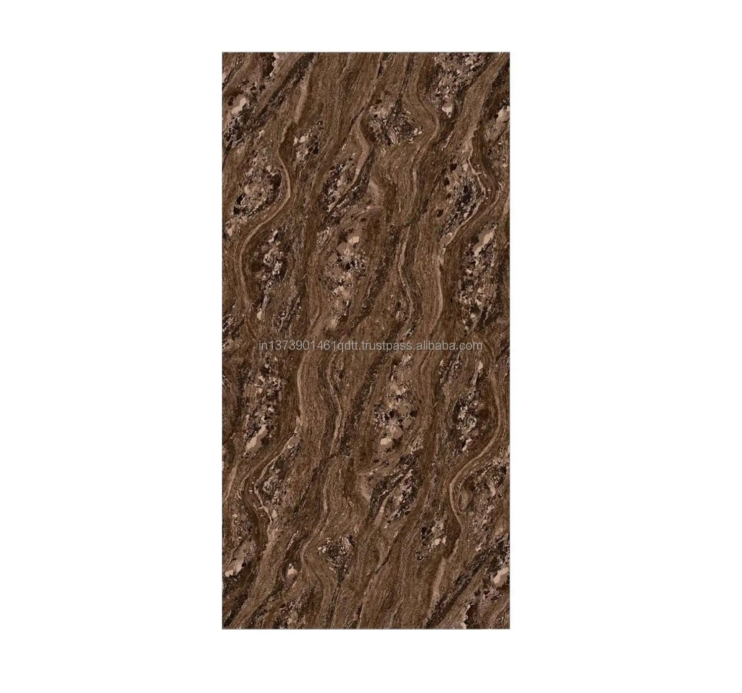 Full Polished Glaze Aura Brown Porcelain Ceramic Floor Tiles 600mm X 600mm Tile For Living Room Floor from India