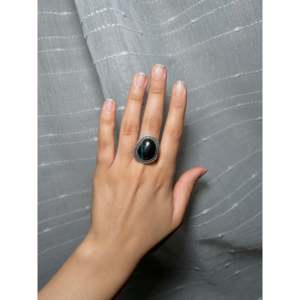 Navajo Handmade Blue Moon Turquoise Sterling <b>Silver</b> Cluster <b>Ring</b> Size 6.75 Yellow Gold Main Material for Everyday Wear Promises - Product Image 5