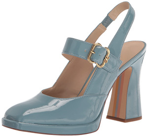 Zapatos de Tacón Alto Personalizados para Mujer, Tipo Mary <span class=keywords><strong>Jane</strong></span> con Tira Trasera, Microfibra, Tacón de 11.5 cm, Punta Cuadrada, Plataforma, para Fiestas de Verano - Product Image 3
