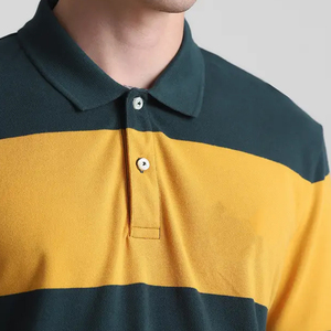 Chemises polo à manches longues pour hommes, col polo, design élégant, en vente, chemises polo formelles à manches longues pour hommes - Product Image 5