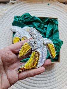 Broches con cuentas Broche de diseñador hecho a mano. Accesorios de alta calidad. Broche de diseño único. Baby shower, el mejor regalo. - Product Image 6