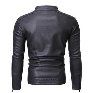 Chaqueta de Motocicleta para Hombre, Corte Ajustado, Cuero Genuino, Color Personalizado, Frente Abierto, Transpirable, Mayor Visibilidad, Otoño - Product Image 5