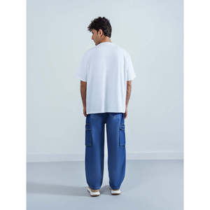 T-shirt en jersey de coton 300 g/m² épais, coupe oversize à épaules tombantes, unisexe, impression sérigraphique personnalisée, OEM ODM en gros - Product Image 4
