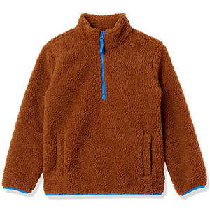 Veste Sherpa pour homme, confort et chaleur, vêtements d'extérieur, tissu doux, laine, polyester, coupe-vent, légère, fermeture éclair intégrale, polaire - Product Image 4