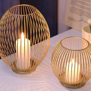 Meilleures ventes 2026 Porte-bougie en métal pour la décoration de Noël Design élégant Porte-bougie pour la maison, l'hôtel et la décoration de table - Product Image 1