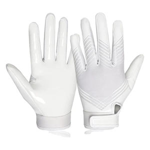 Guantes Profesionales de Receptor de Fútbol Americano con Logotipo Personalizado, Guantes de Entrenamiento con Agarre de Silicona en Toda la Palma, Guantes de Fútbol Adhesivos - Product Image 1