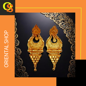 Buy <b>Earrings</b> Set with Traditional Designed 22CT Gold Plated Trendy Style <b>Earrings</b> Jewelry for Women Wear by Exporters - Product Image 2