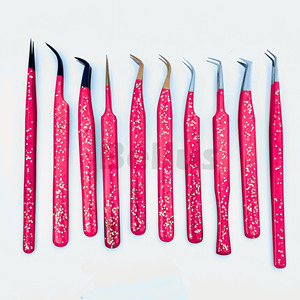 Pince à cils Grip Aura Nano Pattern Precision Steel Volume Tip Beauty Tool Private Branding for Salons - Product Image 4