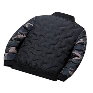 Abrigos de invierno para hombre con logotipo personalizado, chaquetas acolchadas ligeras con capucha de nailon para exteriores, abrigo cálido Formal con burbujas, Material de algodón - Product Image 2