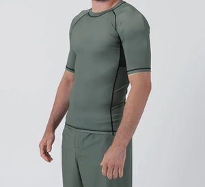 Camisa de compresión de manga larga BJJ Rash Guard para hombre para entrenamiento de Jiu Jitsu Gi MMA Tasa de venta al por mayor transpirable con personalización - Product Image 2