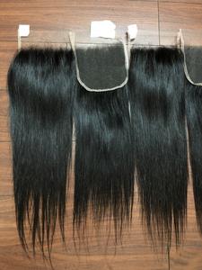 High Quality Vietnamese Human Hair Raw HD <b>Lace</b> <b>Closure</b> Black Straight and Wavy Style Double Weft for Baby Styles - Product Image 2