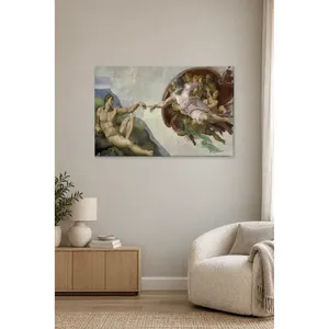 Fida Michelangelo La création d'Adam Impression sur toile - Product Image 3