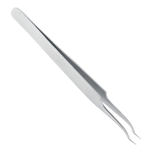 แหนบถอนขนตาทำจากสเตนเลสเพื่อความงามแหนบปลายแหลมปลายโค้งมนดีไซน์ตามสั่ง - Product Image 5