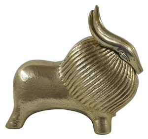 ประติมากรรมโลหะอะลูมิเนียมรูปทรงหยกสีทองสมัยใหม่ งานฝีมือ ของตกแต่งบ้าน สำนักงาน วางบนโต๊ะ สำหรับโอกาสพิเศษ - Product Image 3