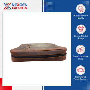 Fabricante de Confianza Ofrece Funda para Biblia A4 de Primera Calidad con Cierre de Cremallera, Cuero Genuino, Color Personalizado, Logotipo, Diseño Unisex - Product Image 4