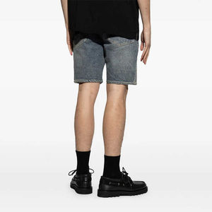 Pantalones cortos de mezclilla informales para hombre al por mayor, precio bajo, pantalones cortos lavados de estilo veraniego con pierna recta suelta para hombre - Product Image 4