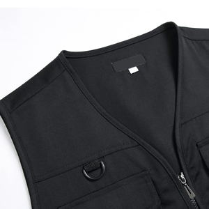 Chaleco Cargo de Lona Transpirable de Alta Calidad, Sin Mangas, Multibolsillos, Hecho de Algodón y Poliéster para Hombre - Product Image 3