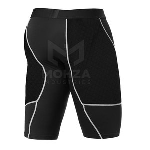 Pantalones Cortos de Compresión para Hombre, Cintura Elástica, Estilo Casual, Color Sólido, Poliéster y Spandex, Transpirables, de Secado Rápido, Alta Calidad - Product Image 2