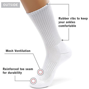 Calcetines Deportivos de Algodón para Hombre, Calcetines de Running Acolchados - Product Image 2