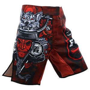 High Quality Custom Logo Printed 100% <b>Polyester</b> MMA Grappling <b>Shorts</b> for Men All Sizes Available Made Pakistan Martial Arts Wear - Product Image 1