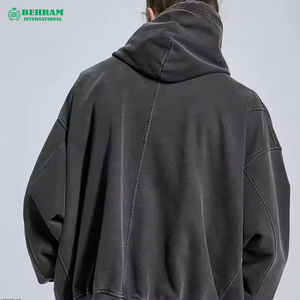 Sweat à capuche pour homme de haute qualité, 100% coton molletonné/éponge française, nouvelle mode d'hiver, impression 3D en relief sur le devant, logo personnalisé, séchage rapide - Product Image 4