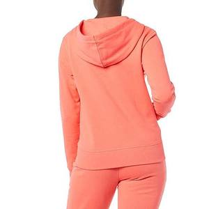 Sweats à capuche pour femmes grande taille respirants avec logo personnalisé, couleur unie, fermeture éclair, fournisseur en gros - Product Image 3