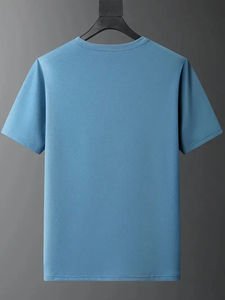 Nueva Camiseta de algodón 100% ajustada de verano para hombre a la moda, Camiseta deportiva informal de manga larga, ropa mixta a granel, ropa usada - Product Image 4