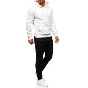 New Style Custom Logo Blank Cotton <b>Men</b> <b>Running</b> Tracksuits Jogging Suits Streetwear <b>Hoodie</b> & Joggers <b>Men's</b> Sweat Suits Set - Product Image 6