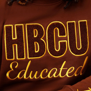 HBCU Iota Chenille sweat 100 coton polaire éduqué lettrage grec fraternité broderie élégant marron hommes vêtements décontractés - Product Image 6