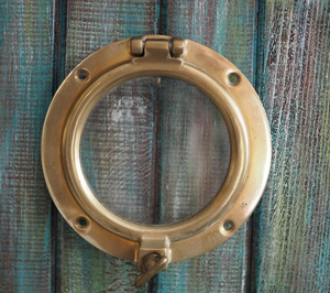 Ventana de Proa de Barco de Calidad Premium, de Latón Brillante, con Cristal, para Decoración Náutica Marítima del Hogar - Ventana - Product Image 1