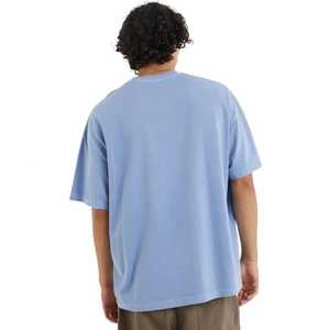 Camiseta estampada de algodón 100% de gran tamaño para hombre, diseño holgado con hombros caídos, peso pesado, venta al por mayor disponible - Product Image 2