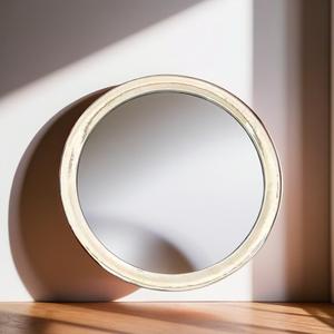 Espejo Plateado de Aluminio para Decoración del Hogar, Espejo de Pared para Dormitorio, Baño, Manualidades, Marco de Metal, Estilo Decorativo para Bodas - Product Image 1