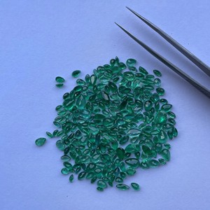 4mm 6mm 8mm émeraude zambienne naturelle à facettes ronde ovale poire marquise octogone pierres précieuses de coupe mines directes bijoux en or massif fin - Product Image 3