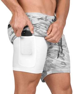 Hot New Design OEM Sporty Pattern 4 Way Stretch Quick Dry Breathable Workout Gym <b>Shorts</b> for <b>Men</b> - Product Image 4