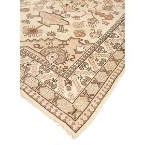 Alfombras de Lana Anudadas a Mano Kiaan Ivory, Diseño Geométrico Abstracto, Estilo Tabriz Rectangular para Sala de Estar, Dormitorio, PAEM-474 - Product Image 2