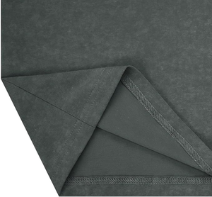 Camiseta ajustada hombro caído 100% algodón camisetas para hombre algodón cuello redondo secado rápido luz cuello redondo Camiseta - Product Image 5