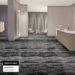 มูลค่าตลาดหินหินอ่อนมันวาวสูงฟลอเรนซ์กระเบื้องตกแต่งกลางแจ้งขนาด600x1200มม. กระเบื้องพอร์ซเลนสำหรับใช้ส่วนตัว - Product Image 1